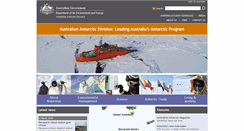 Desktop Screenshot of antarctica.gov.au