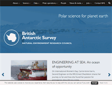 Tablet Screenshot of antarctica.ac.uk